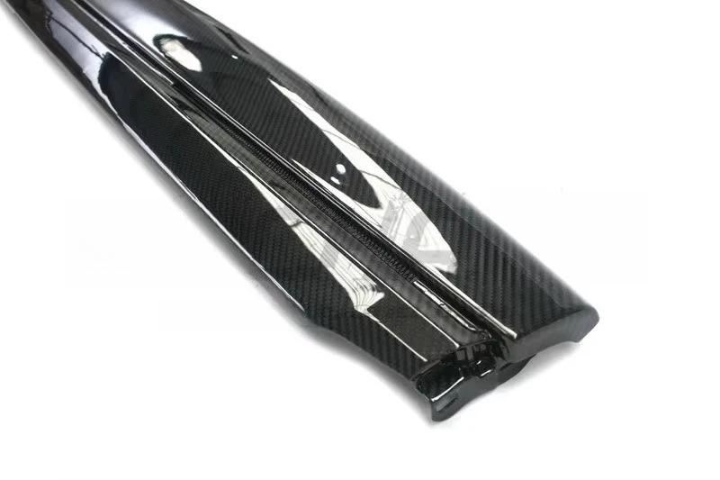 Trade Assurance Dry Carbon Fiber Interior Trim Fit For 2018-2019 Model 3 Dashboard Air Con Vent Panel Replacement